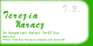 terezia maracz business card